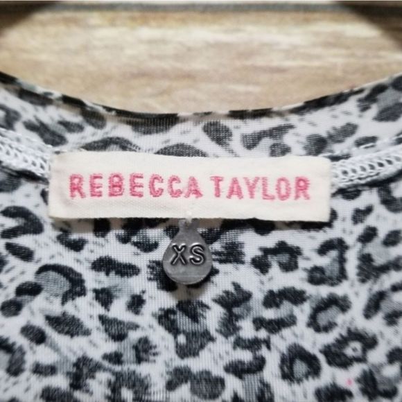 Rebecca Taylor Animal Print Dress Size XS - Picture 2 of 8